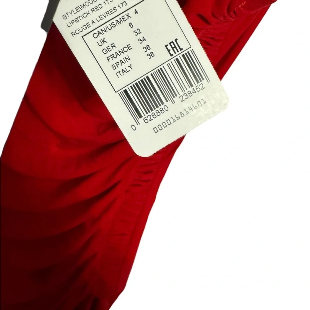NWT Joseph Ribkoff Modele Lipstick Red Sexy Bodycon Dress Stretchy Siz 4